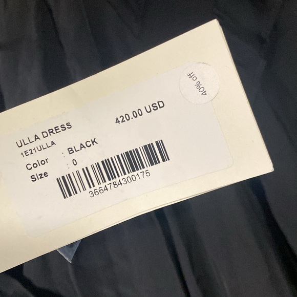 Ba&sh XS black long sleeve ruffle midi dress - Picture 7 of 16